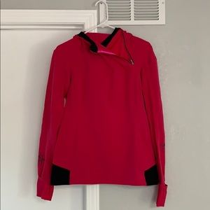 Pink running hoodie from lululemon